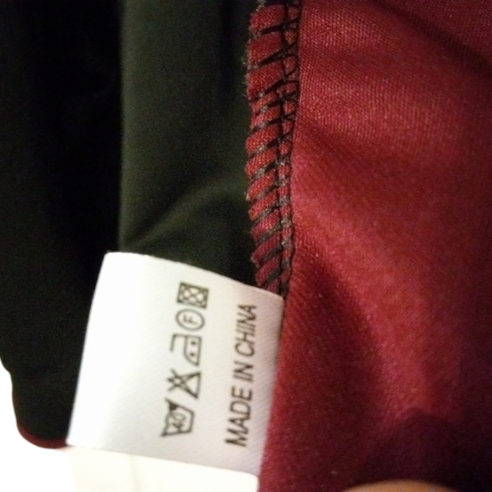 TBY: Travelling With You Black/Maroon Sport Zip Pocketed Performance Jacket XL - Picture 10 of 11